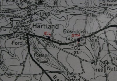 location of Hartland Weather Station